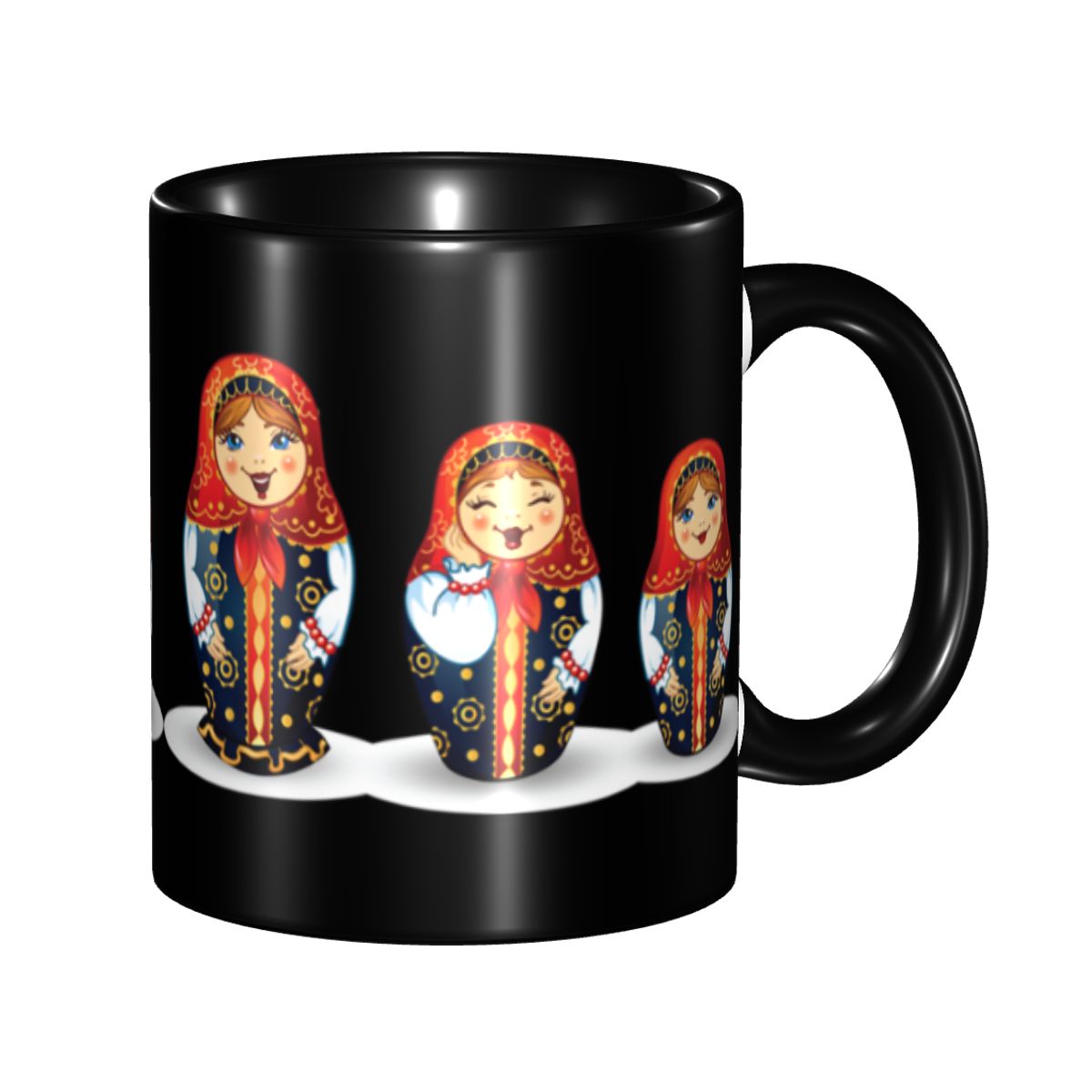 Coffee Tea Bottle - Customized Russian Traditional Art Matryoshka Doll