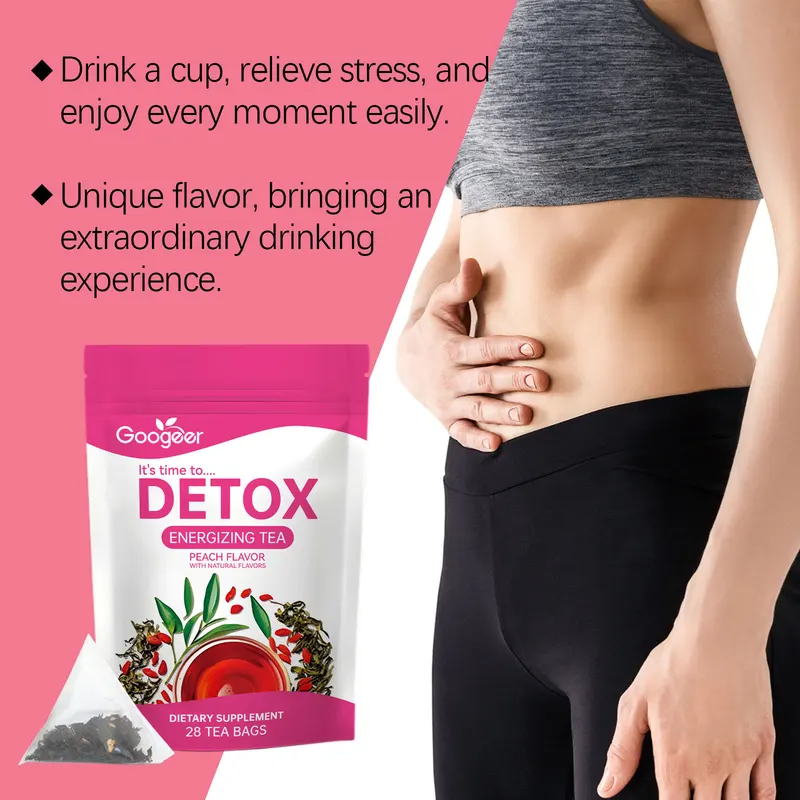 Coffee Tea For Weight Loss - Detox Energizing Tea Peach Flavor For