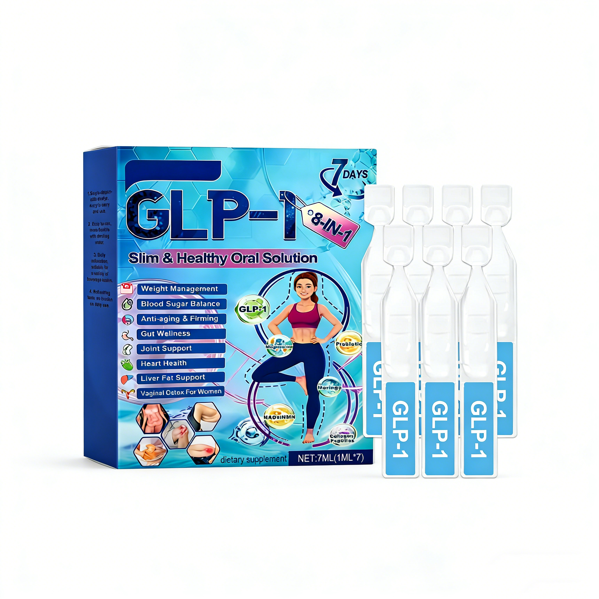 Coffee Tea For Weight Loss - Glp-1 Slimming Drops Promote Digestion Detox