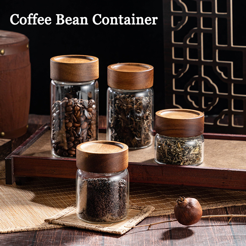 Coffee Tea Bottle - Coffee Beans Storage Container Tube Display