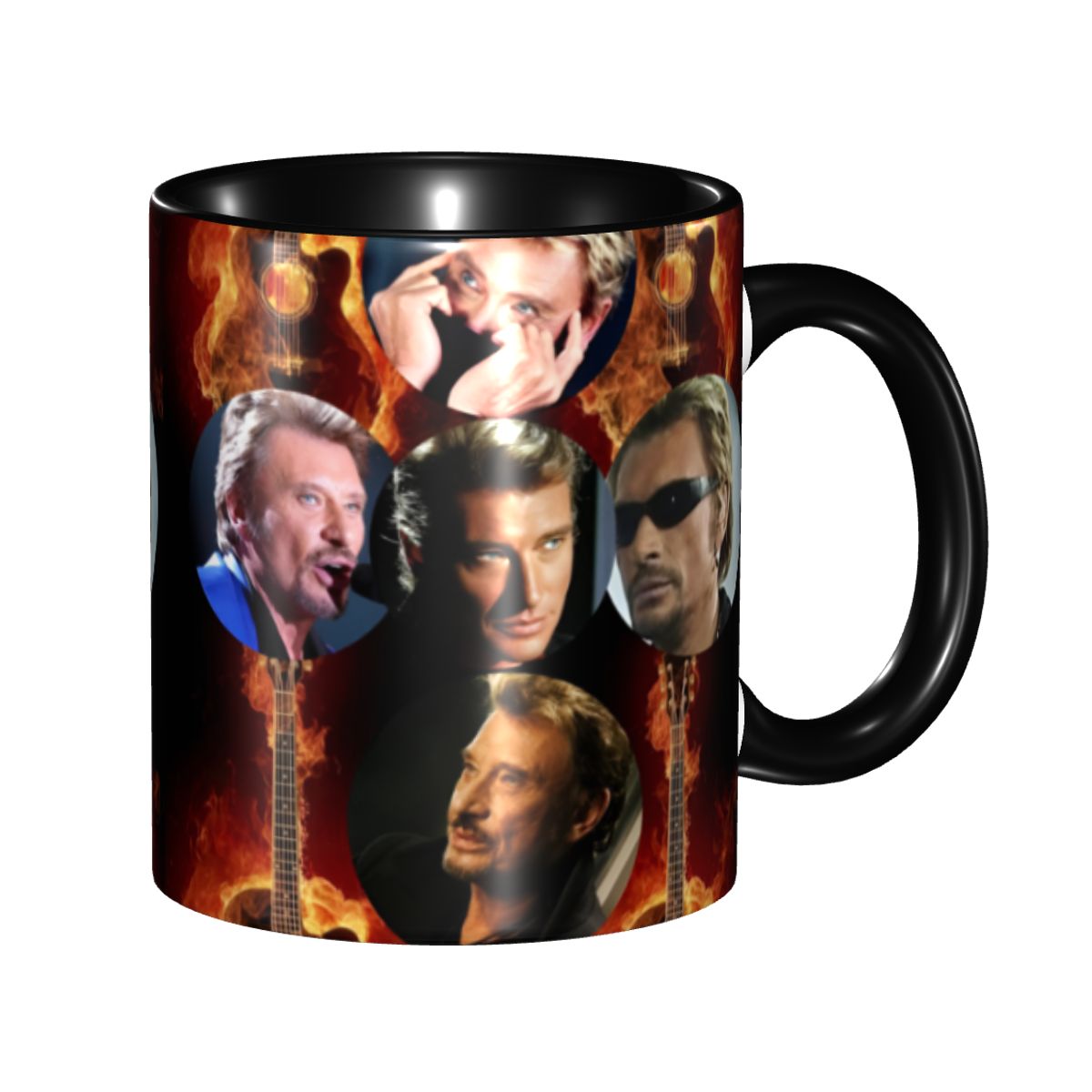 Coffee Tea Bottle - Personalized French Rock Legend Johnny Hallyday