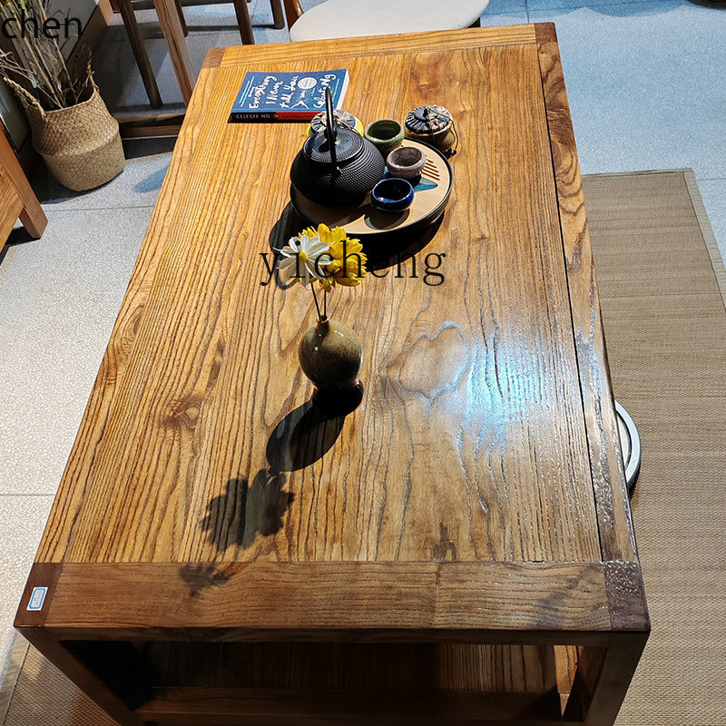 ZMLChinese home old elm living - Coffee Tea Room review and price