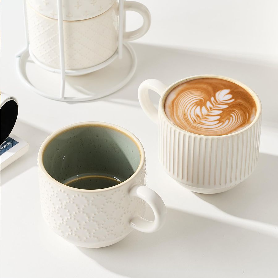 HOME Large Ceramic Coffee Mug  - Coffee Tea Difference review and price