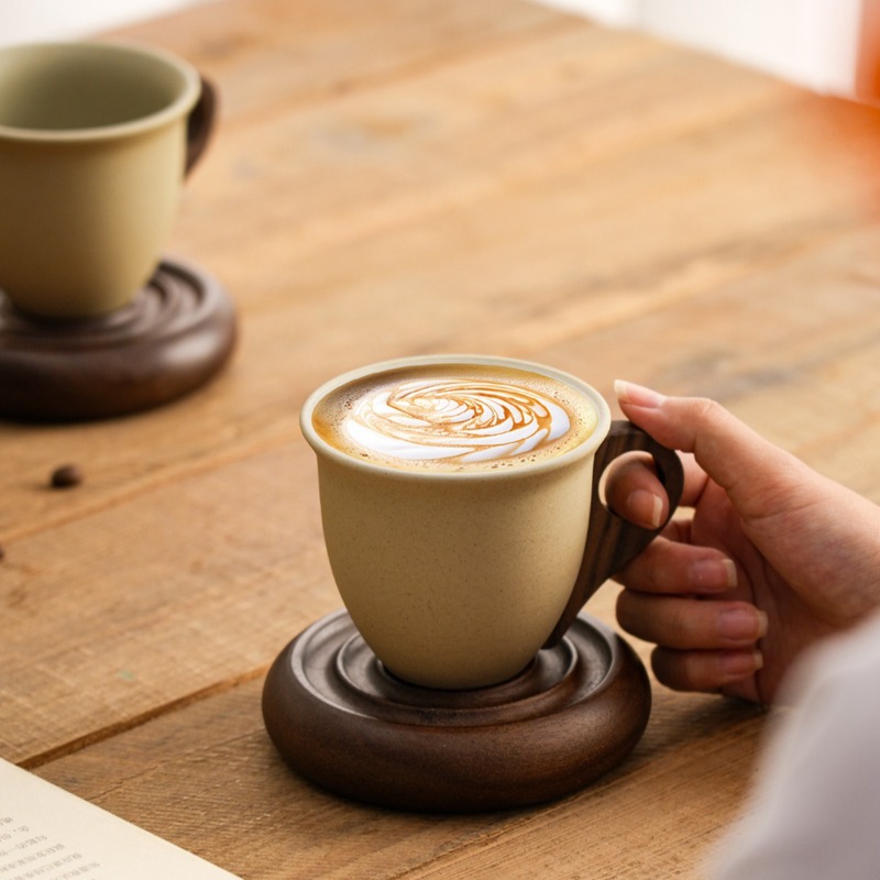 Creative Brown Ceramic and Woo - Coffee Tea For Garden review and price