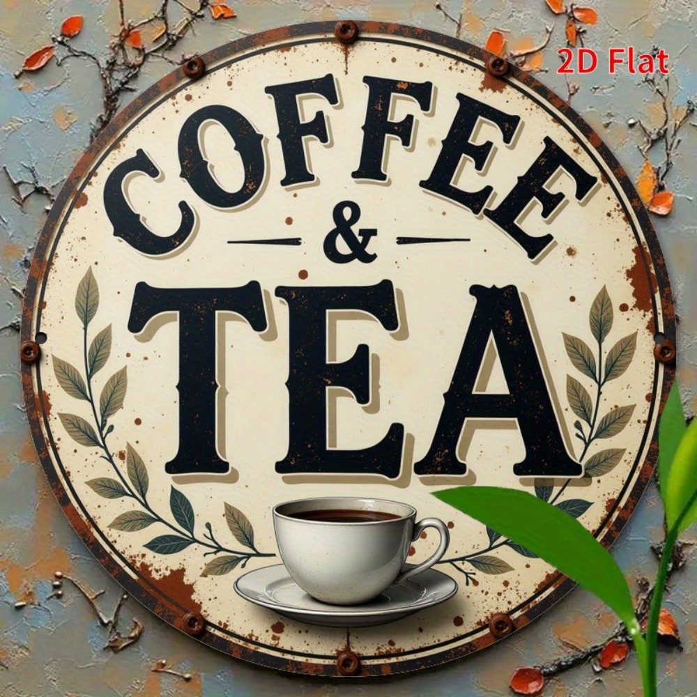 Vintage Metal Coffee Tea Sign  - Coffee Tea For Garden review and price