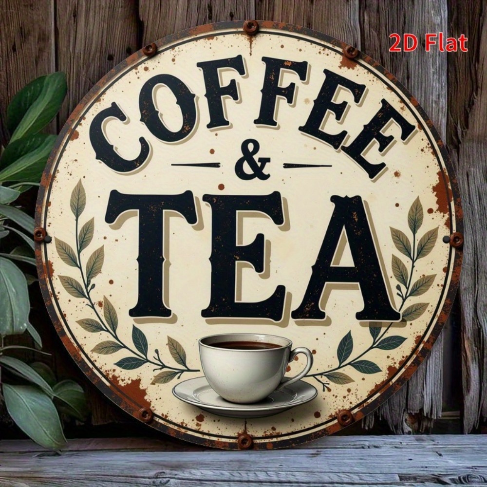 Vintage Metal Coffee Tea Sign  - Coffee Tea For Garden review and price