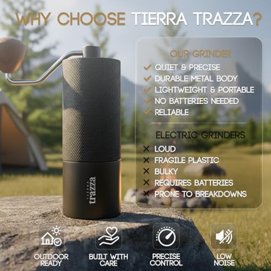 Manual Coffee Grinder, Conical - Coffee & Tea Difabis review and price