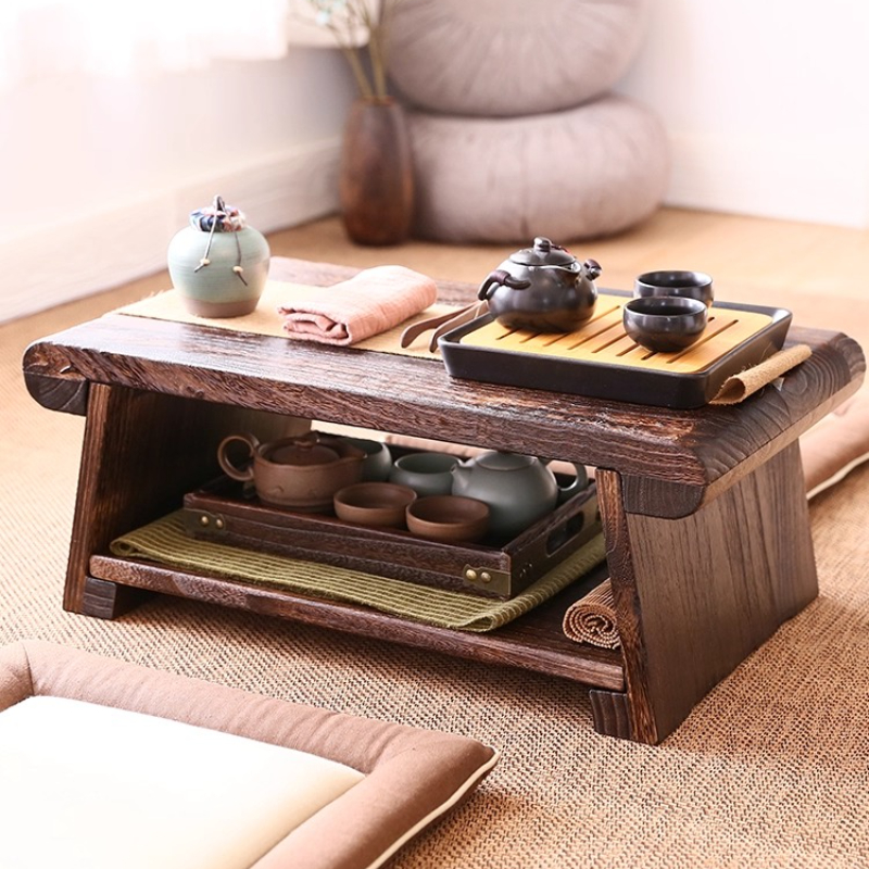 Foldable Tatami Table Solid Wo - Coffee Tea Room review and price