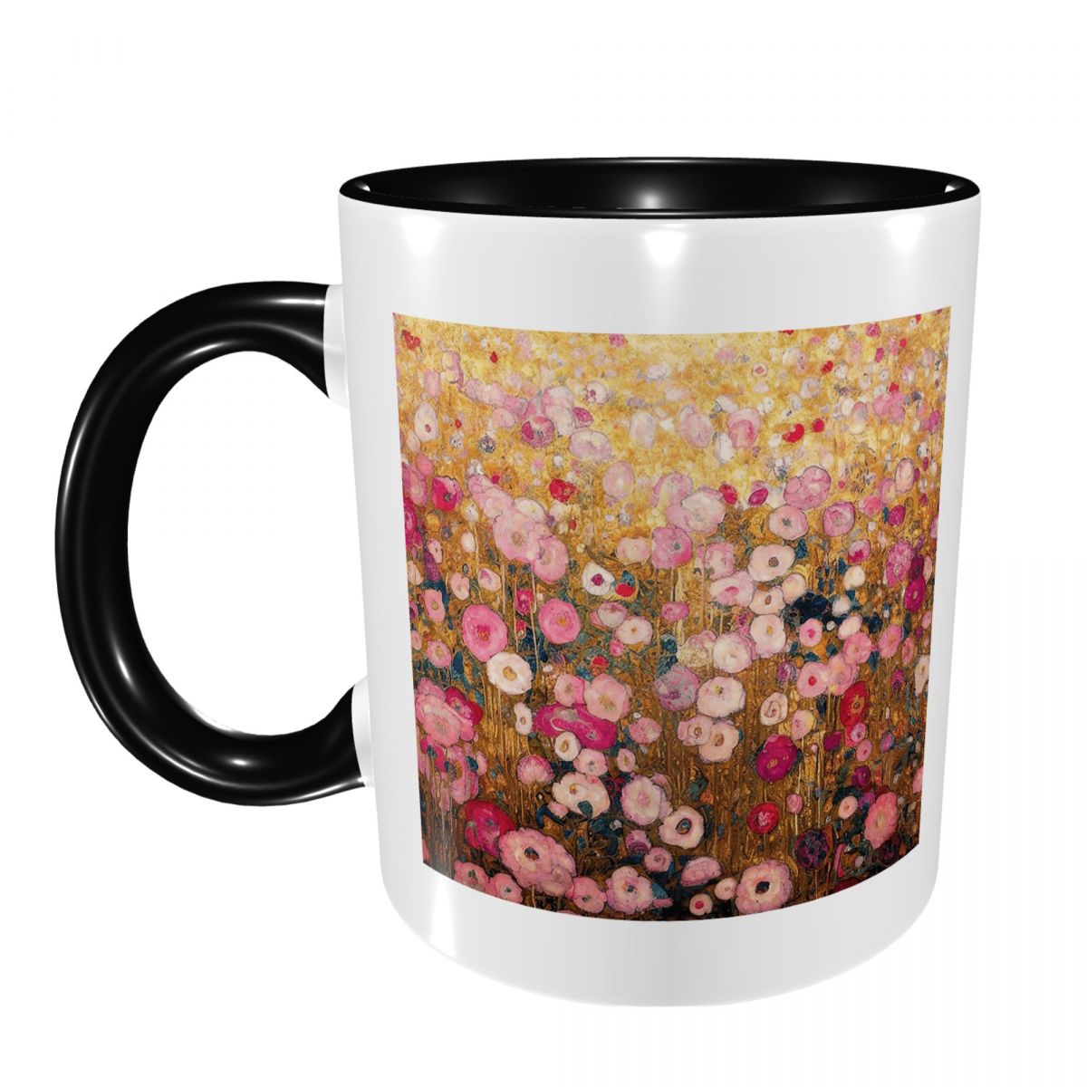 Gustav Klimt Pink Flower Garde - Coffee Tea For Garden review and price