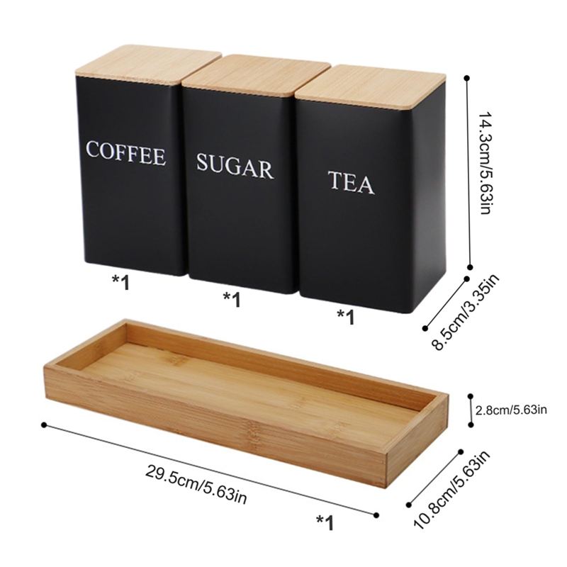3PCS Set Tea Coffee Sugar Cani - Coffee Tea And Sugar Canister Set review and price