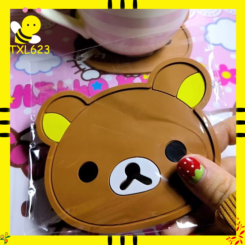 Rilakkuma Silicone Cup Coaster - Coffee Tea Room review and price
