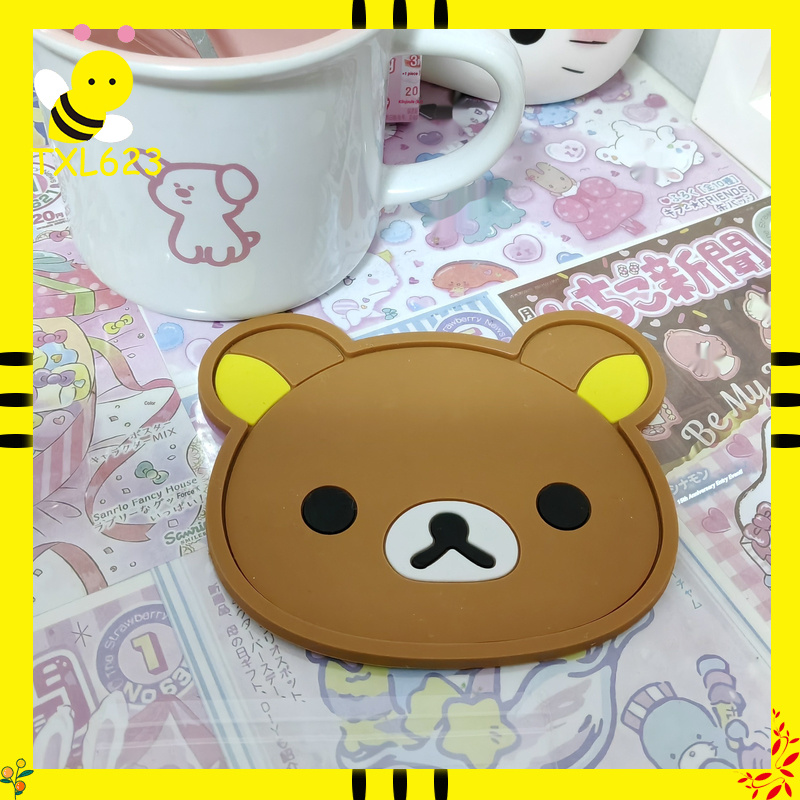 Rilakkuma Silicone Cup Coaster - Coffee Tea Room review and price