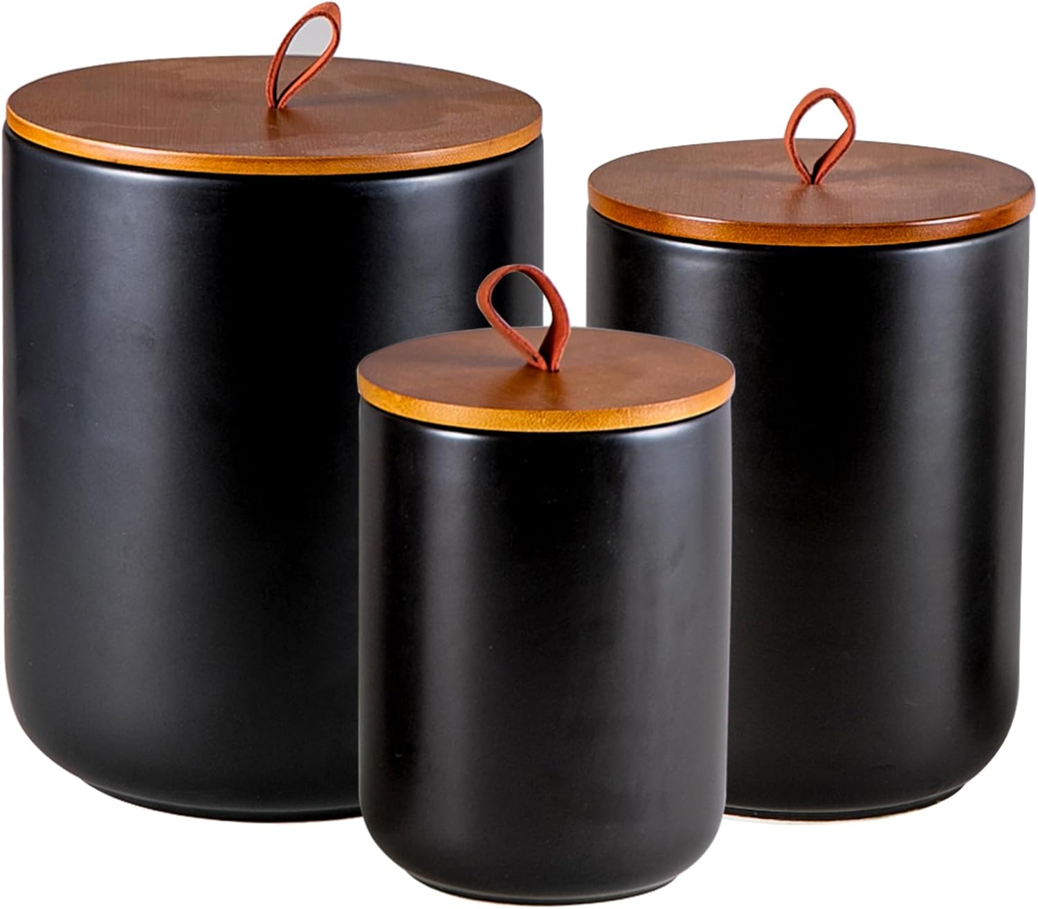 Ceramic Canister Set (30 oz, 4 - Coffee Tea And Sugar Canister Set review and price