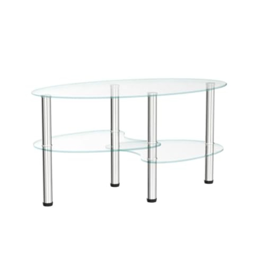 Oval-Shaped Glass Tea Table fo - Coffee Tea Room review and price