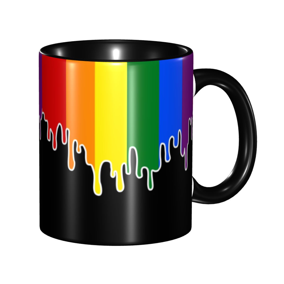 Custom Gay Pride Flag Drip Des - Coffee Tea Bottle review and price
