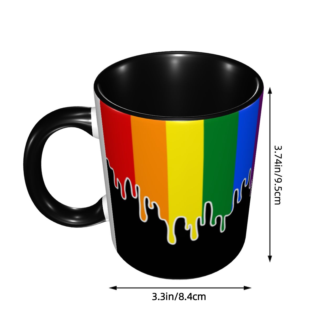 Custom Gay Pride Flag Drip Des - Coffee Tea Bottle review and price