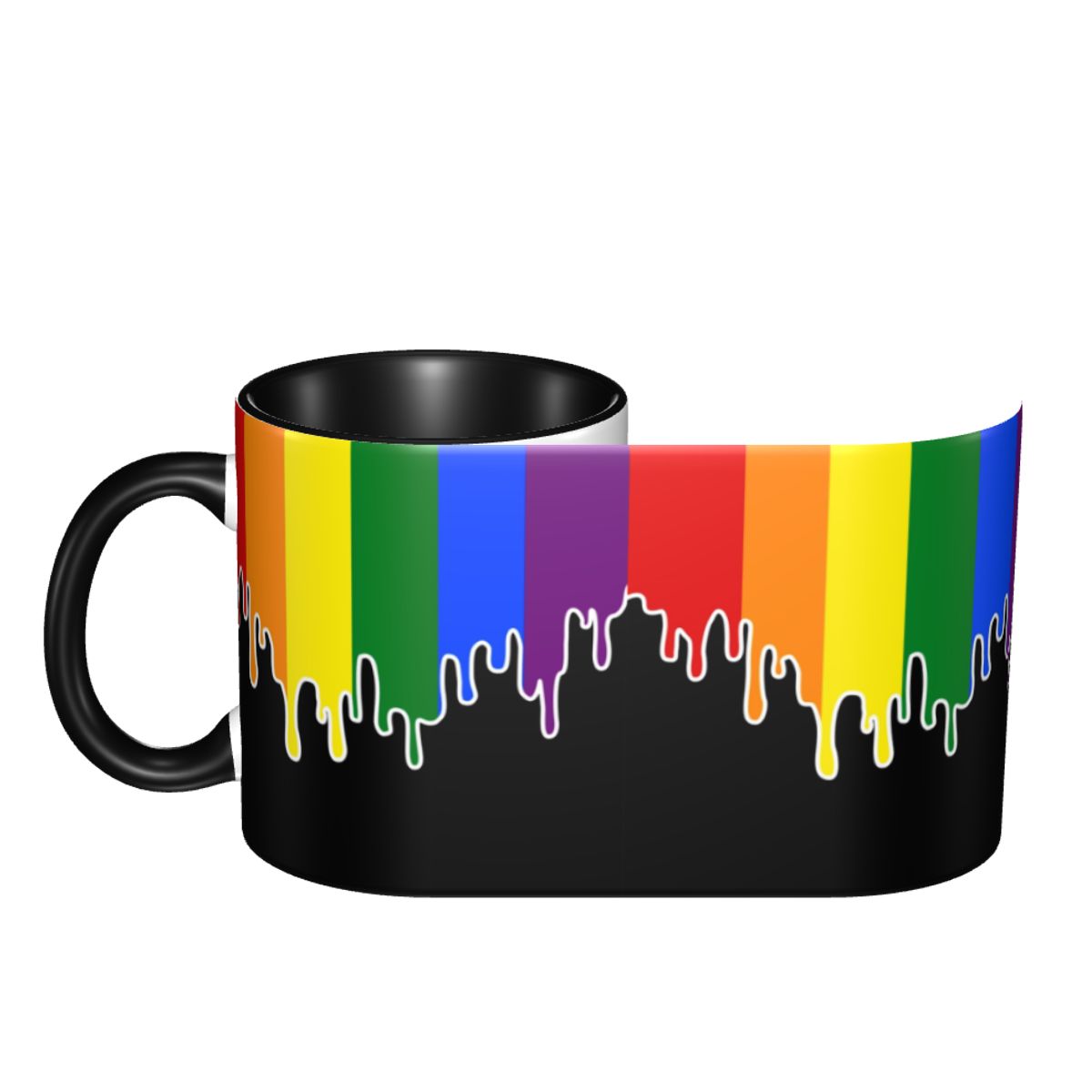 Custom Gay Pride Flag Drip Des - Coffee Tea Bottle review and price
