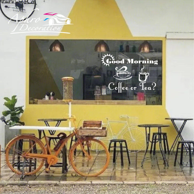 Vinyl Removable DIY Sticker Fo - Coffee Tea Good Morning review and price