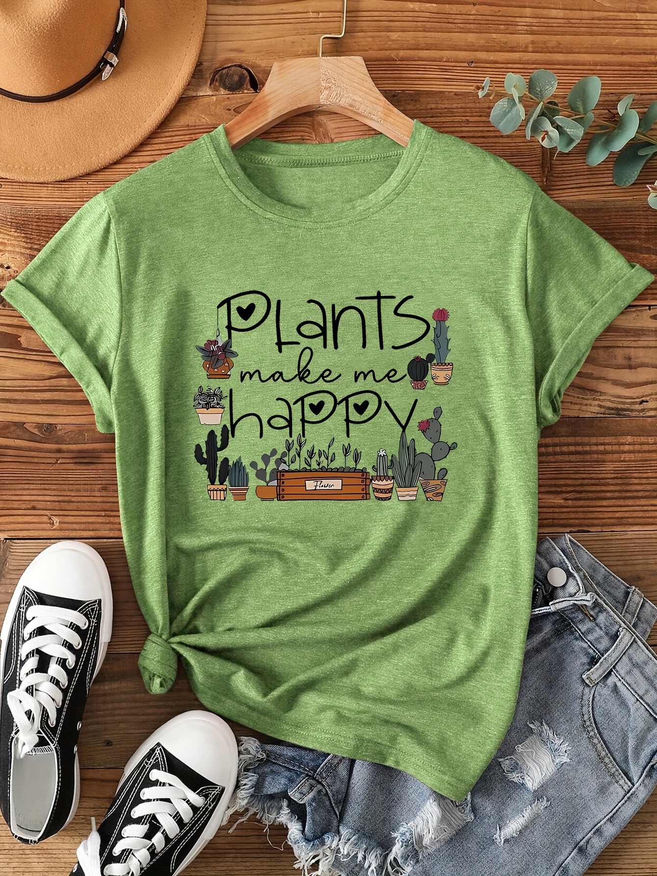 Plants Make Me Happy Women's T - Coffee Tea Or Me review and price