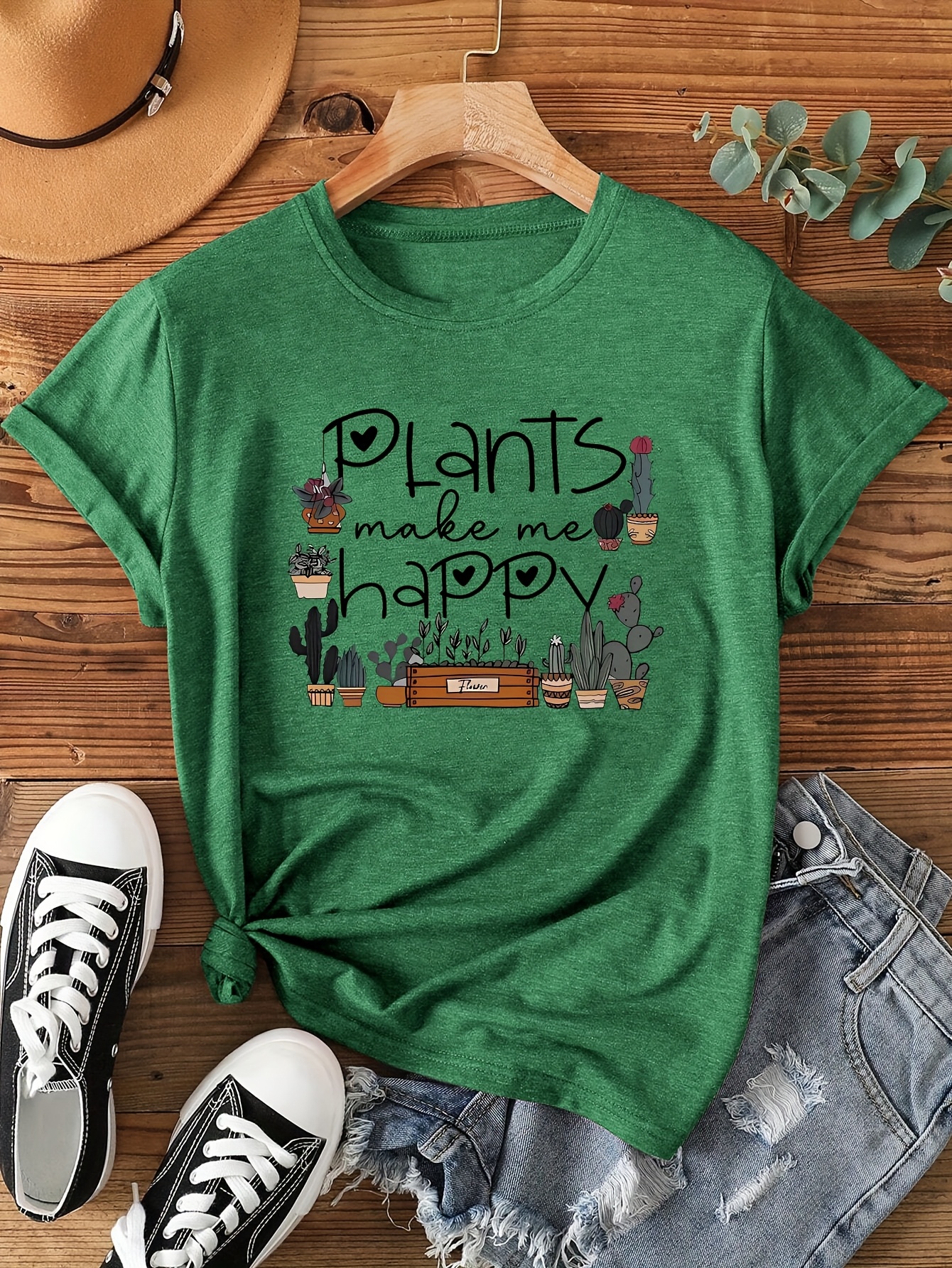 Plants Make Me Happy Women's T - Coffee Tea Or Me review and price