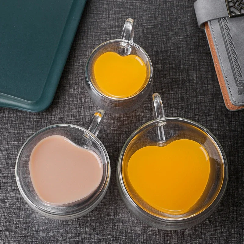 1pcs Heart-Shaped Glass Coffee - Coffee Tea Vodka review and price