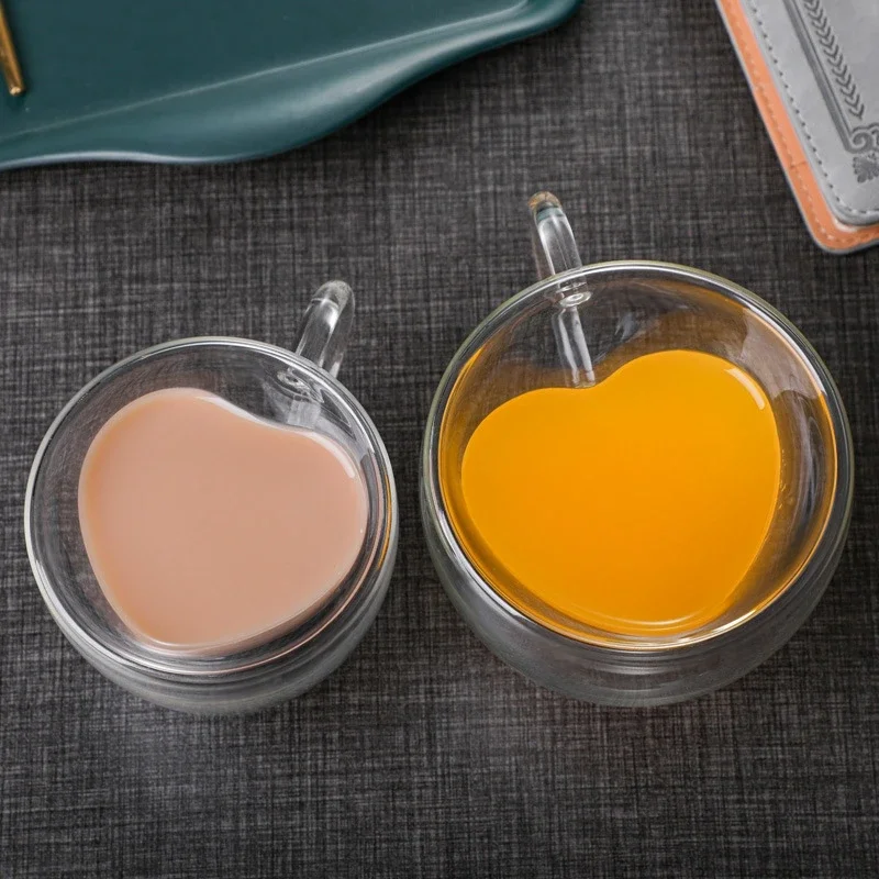 1pcs Heart-Shaped Glass Coffee - Coffee Tea Vodka review and price