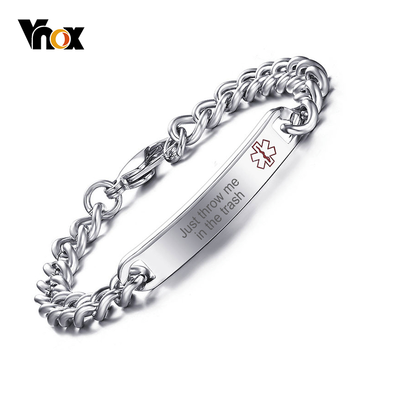 Vnox Medical Alert ID Bracelet - Coffee Tea Or Me review and price
