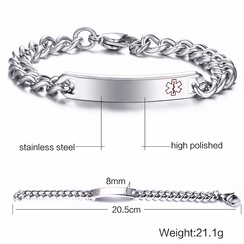 Vnox Medical Alert ID Bracelet - Coffee Tea Or Me review and price