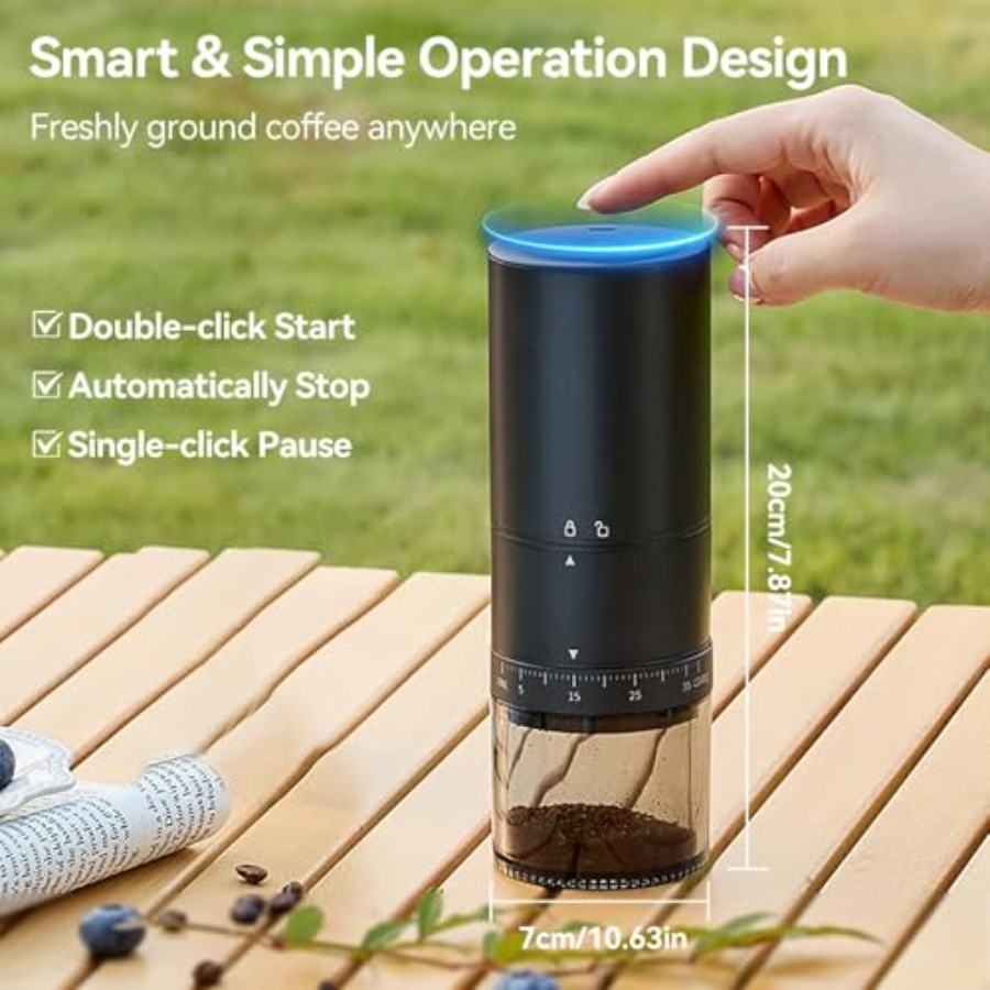 Portable Electric Coffee Grind - Coffee & Tea Difabis review and price