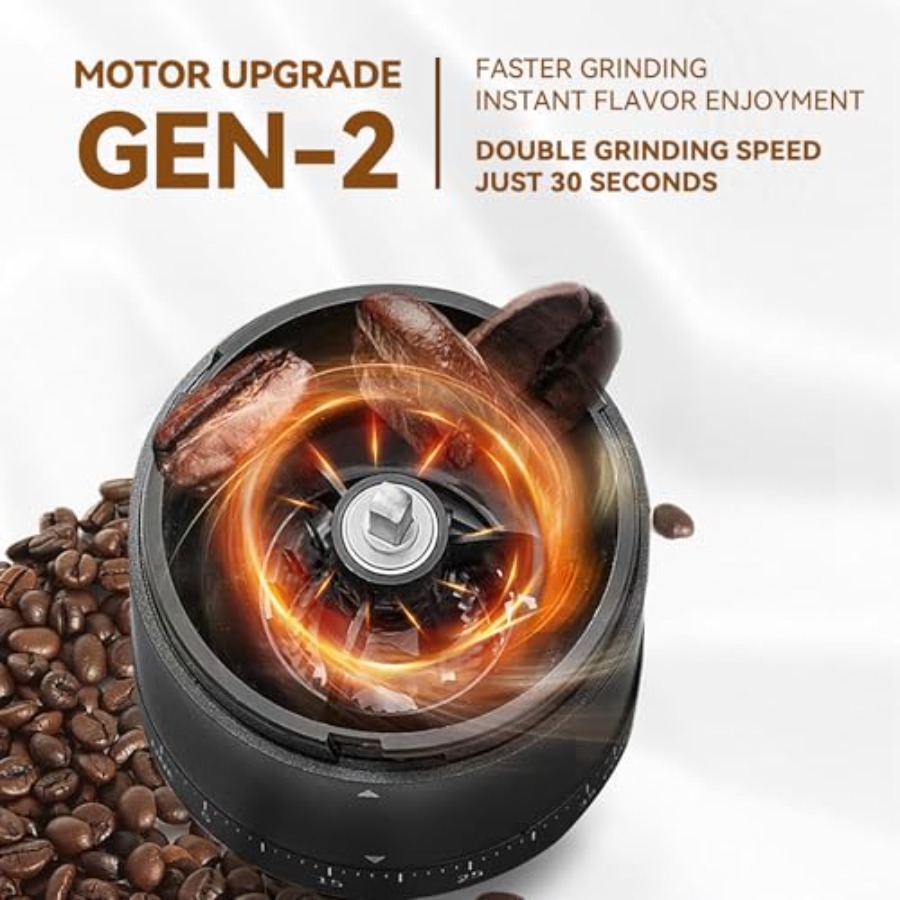 Portable Electric Coffee Grind - Coffee & Tea Difabis review and price