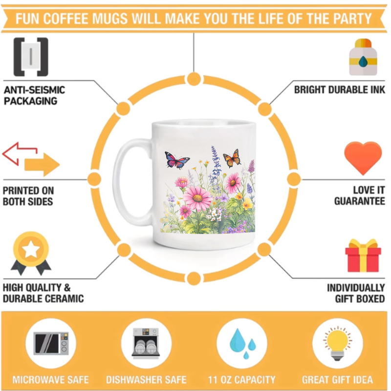 Ceramic cup white flower garde - Coffee Tea For Garden review and price