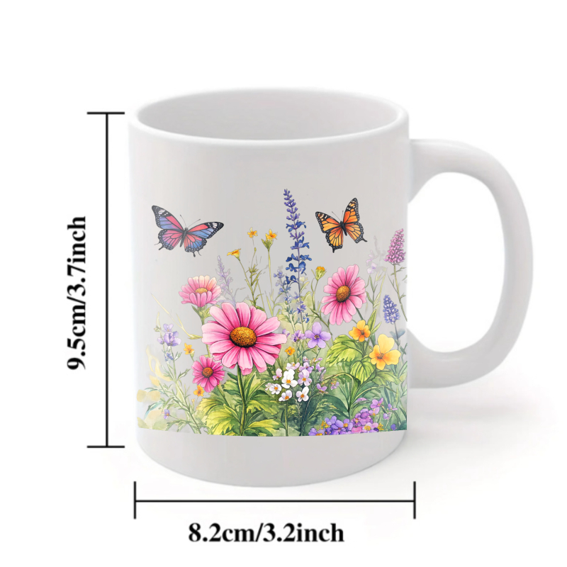 Ceramic cup white flower garde - Coffee Tea For Garden review and price