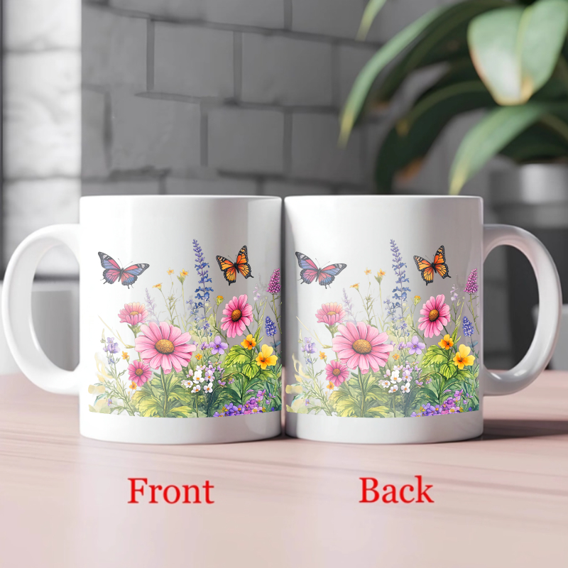 Ceramic cup white flower garde - Coffee Tea For Garden review and price