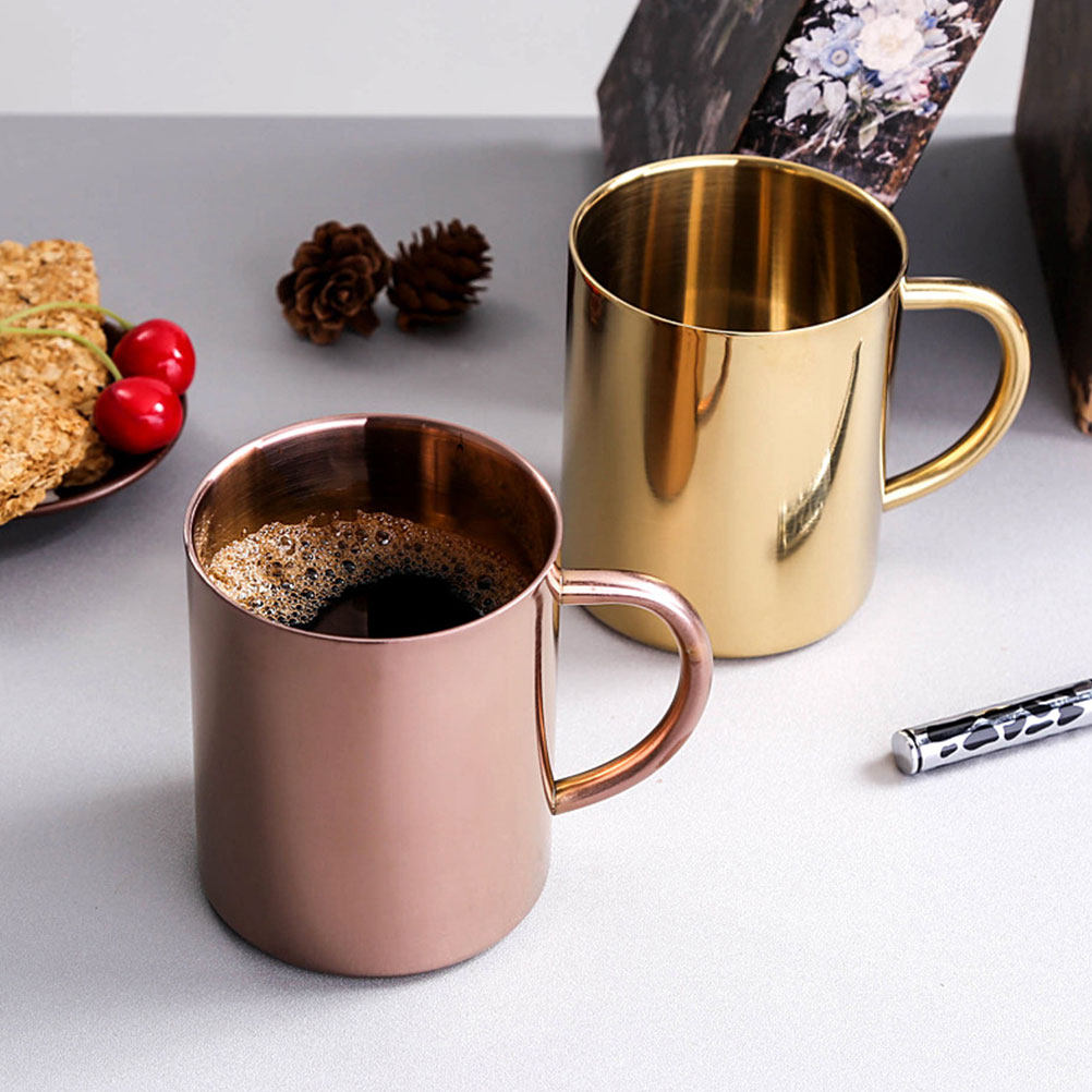 2Pcs Stainless Steel Mug Set E - Water Tea And Coffee review and price