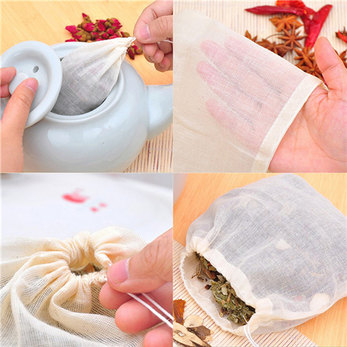 1pc/10Pcs Cotton Tea Bags Musl - Coffee Tea For Garden review and price