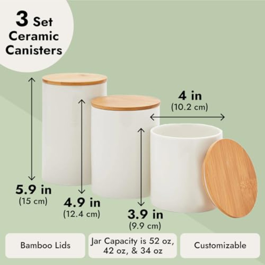 Ceramic Canisters - Coffee Can - Coffee Tea And Sugar Canister Set review and price