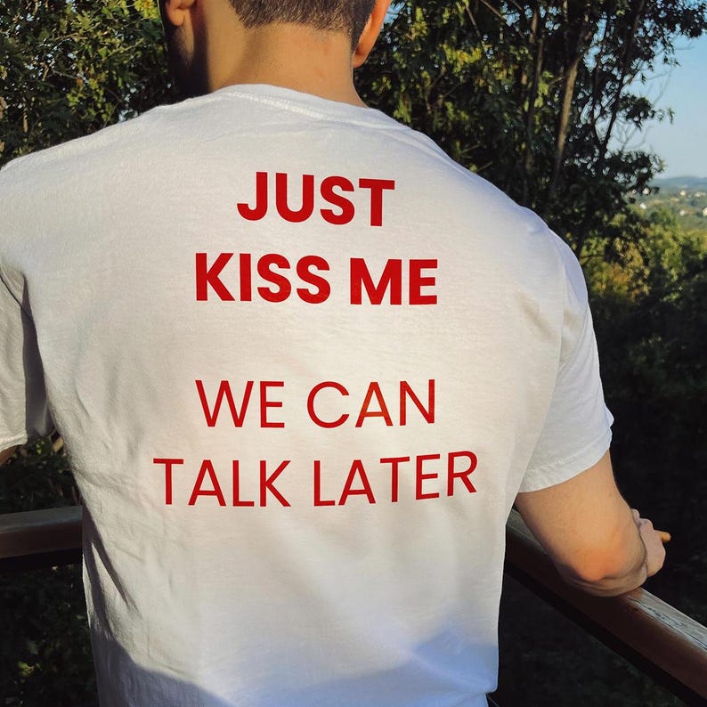 Kiss Me We Can Talk Later Prin - Coffee Tea Or Me review and price