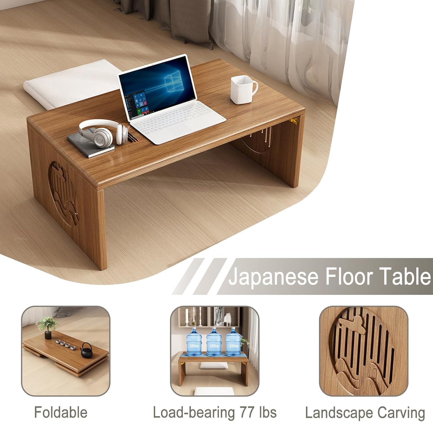 Japanese Style Bamboo Floor Ta - Coffee Tea Room review and price